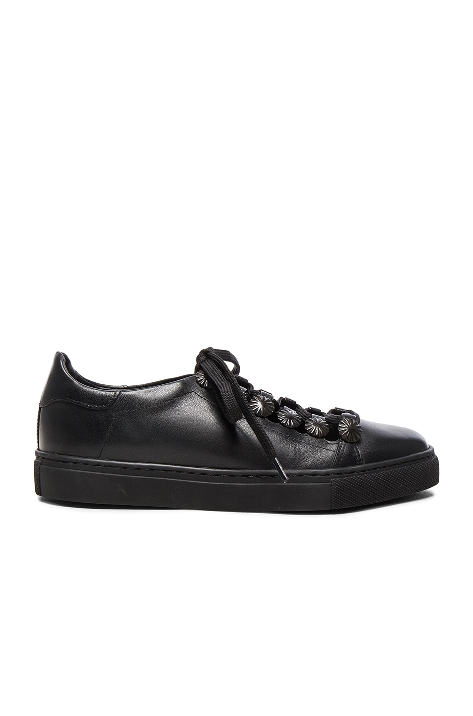 Image 1 of TOGA PULLA Leather Sneakers in Black