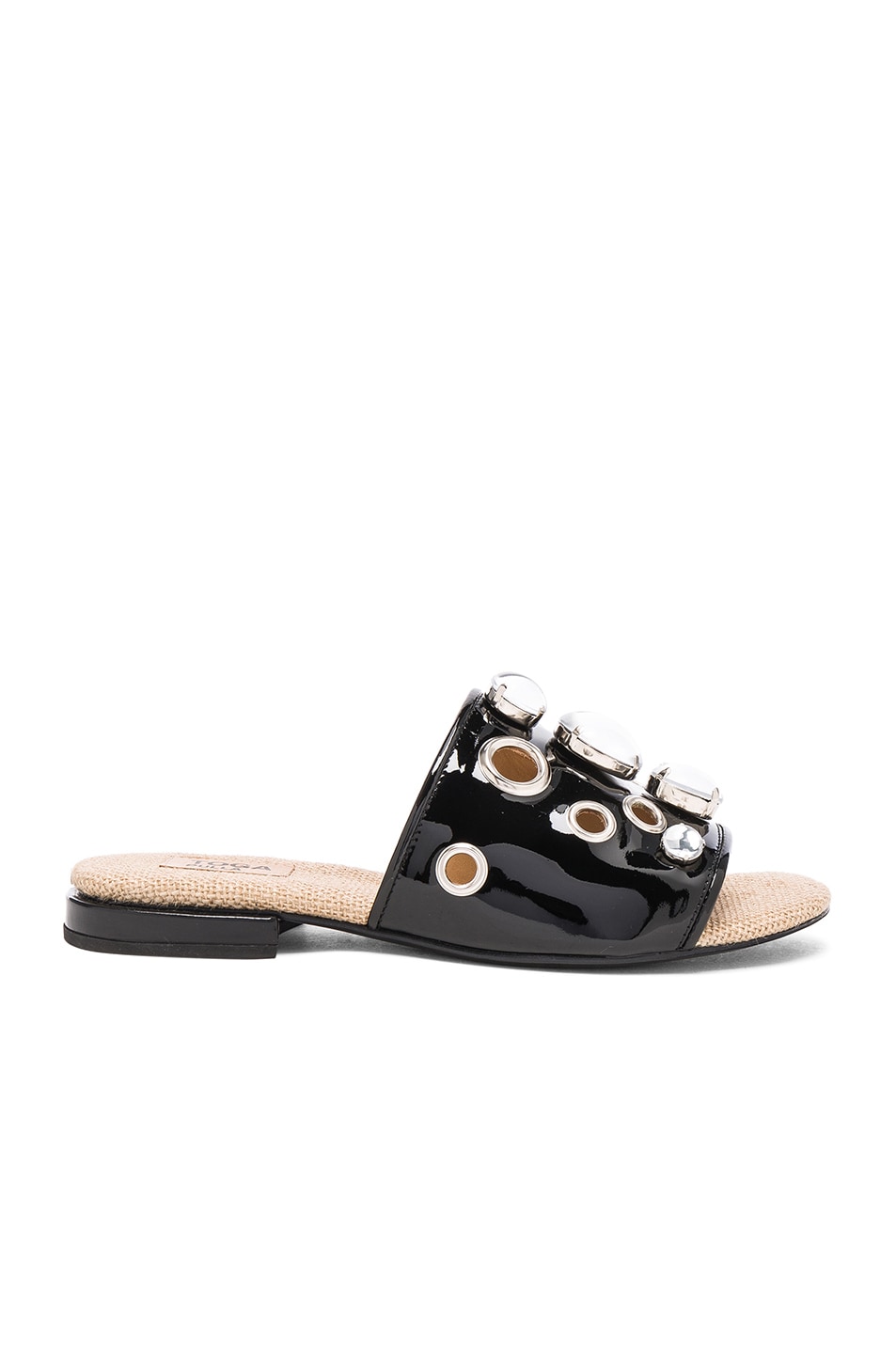 Image 1 of TOGA PULLA Patent Leather Sandals in Black Patent
