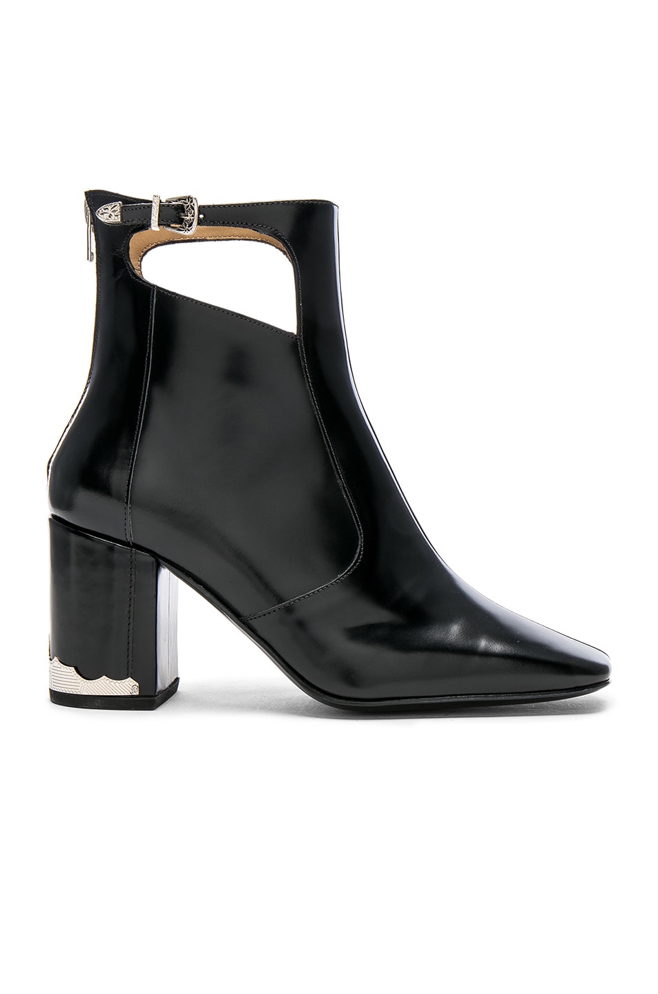 Image 1 of TOGA PULLA Leather Boots in Black Polido