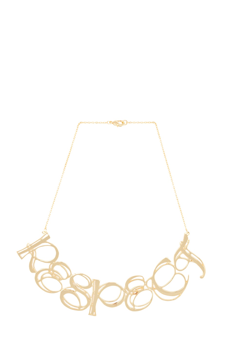 Image 1 of Tom Binns Uber Urban Respect Necklace in Gold