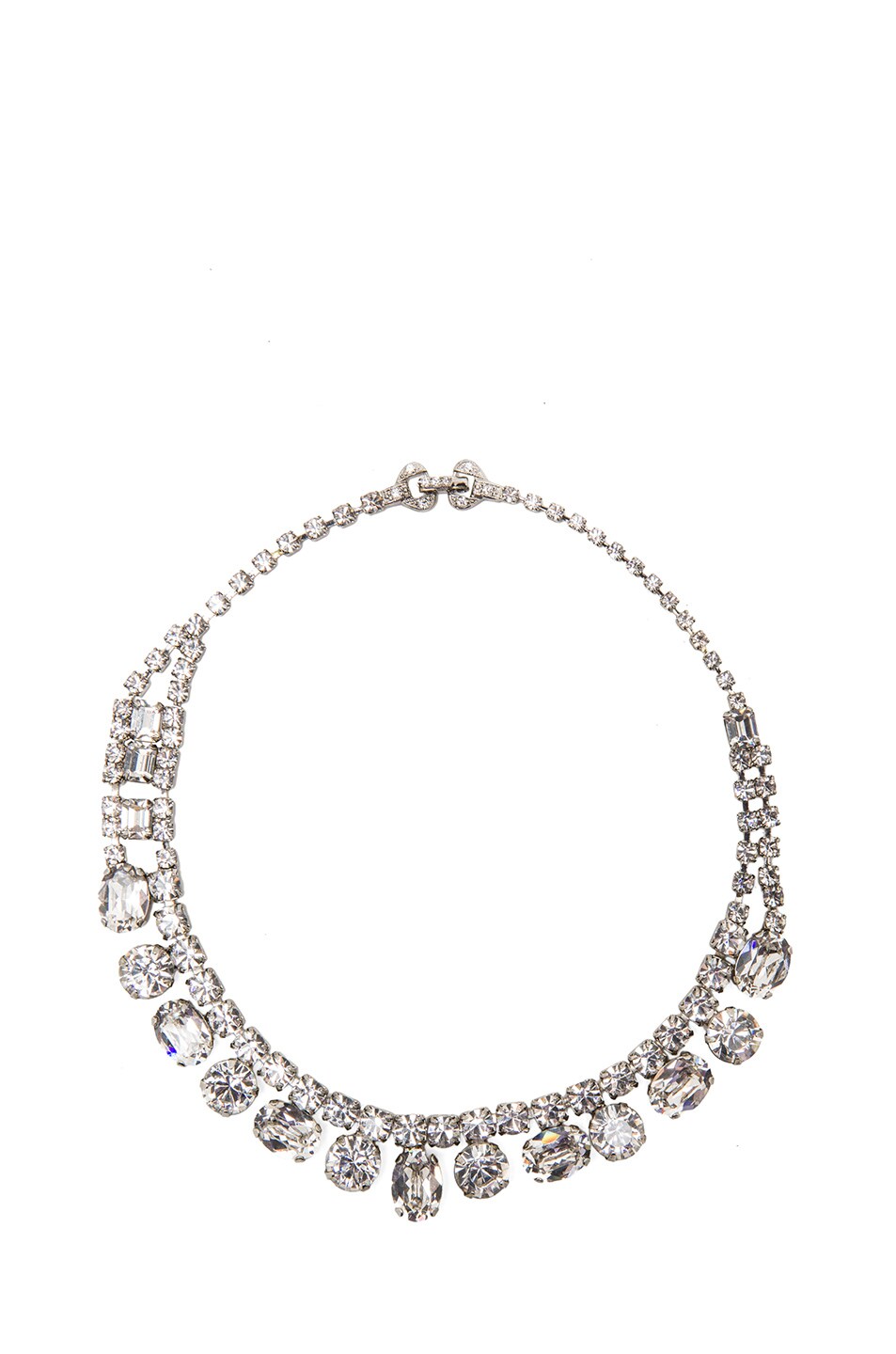 Image 1 of Tom Binns Small Crystal Asymmetric Necklace in White