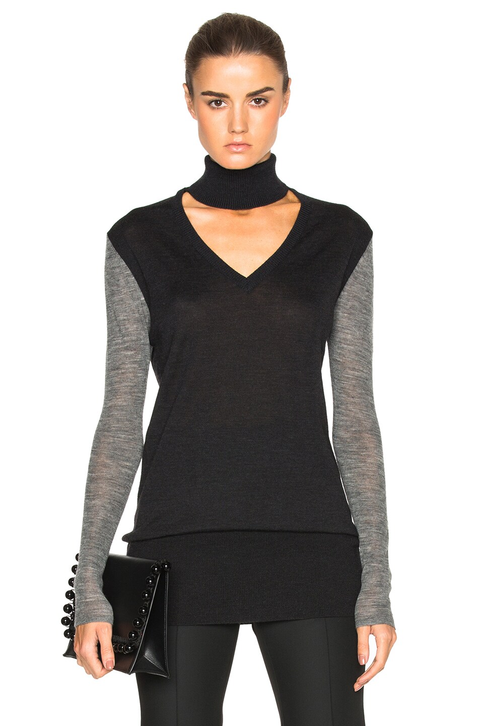 Image 1 of Tome V Turtleneck Sweater in Charcoal
