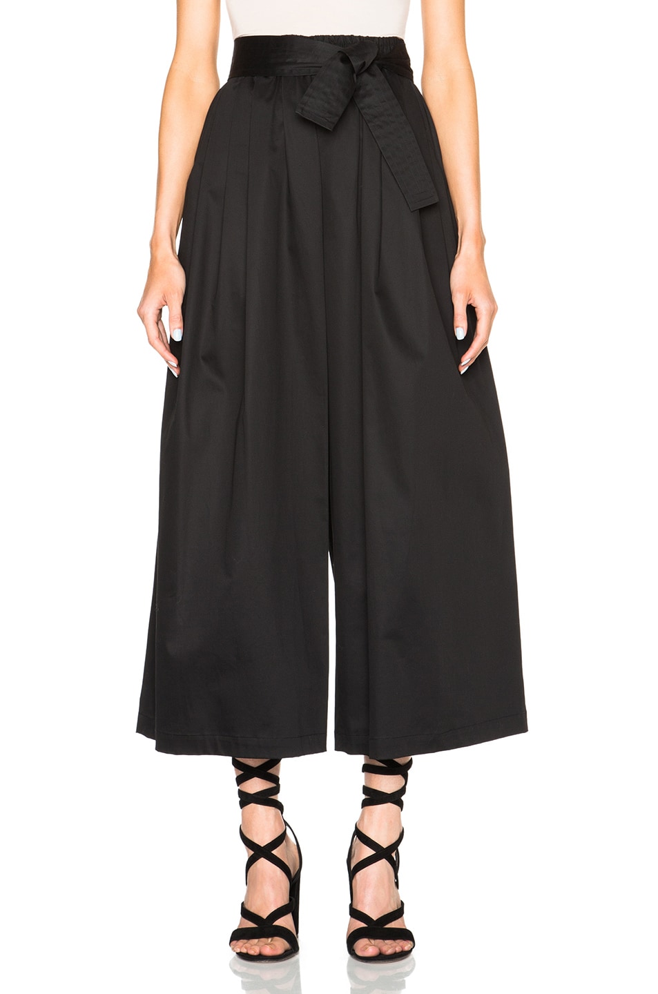 Image 1 of Tome Cotton Sateen Karate Pants in Black