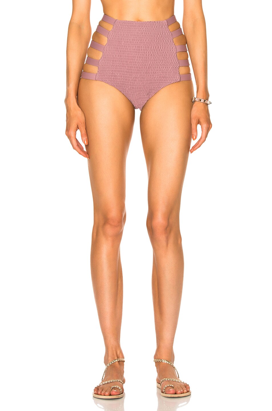 Image 1 of Tori Praver Swimwear Vera Bikini Bottom in Mauve