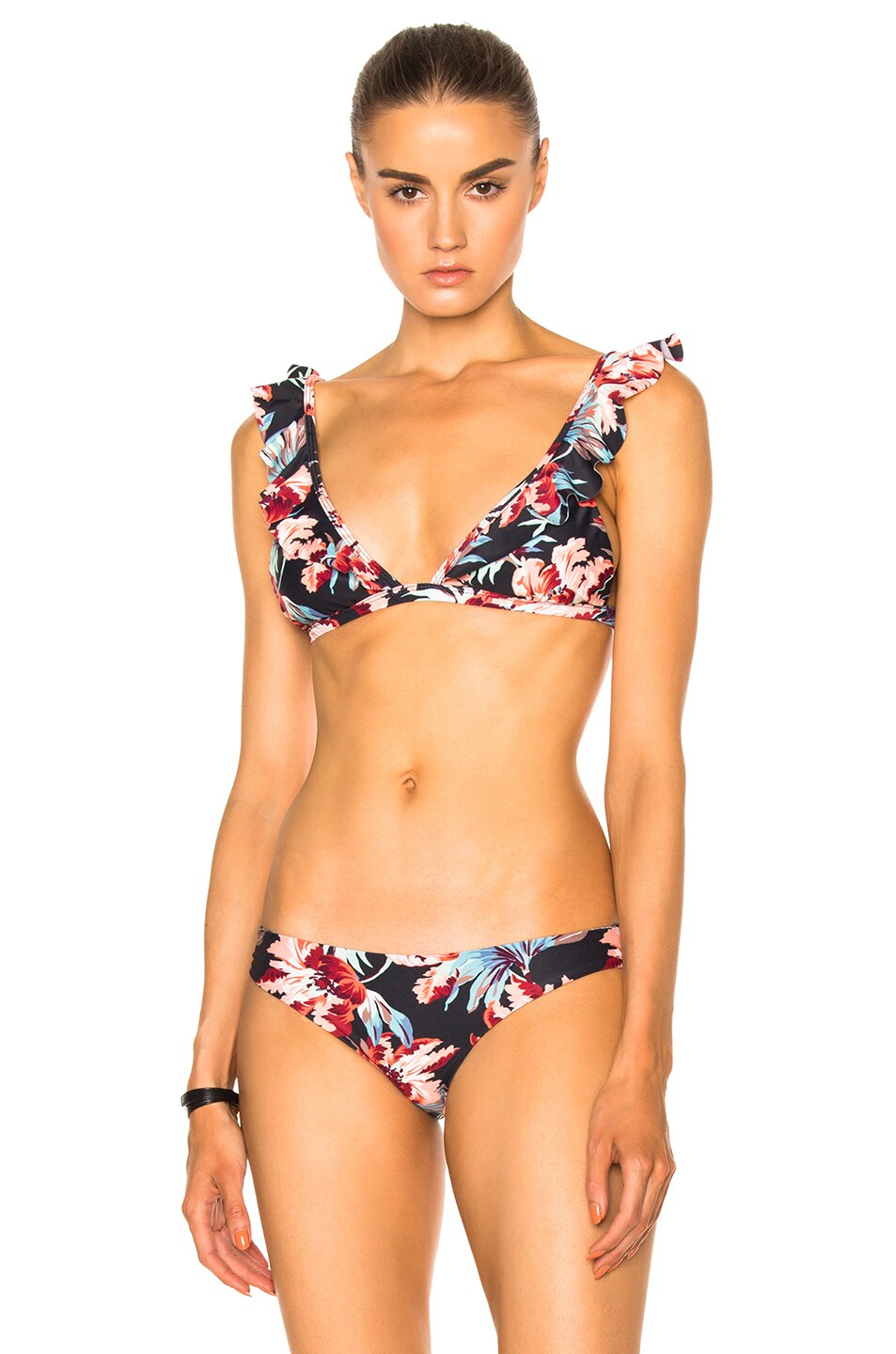 Image 1 of Tori Praver Swimwear Adriana Bikini Top in Storm Floral