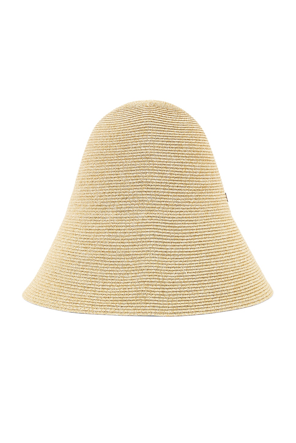 Woven Paper Blend Straw Hat in Beige