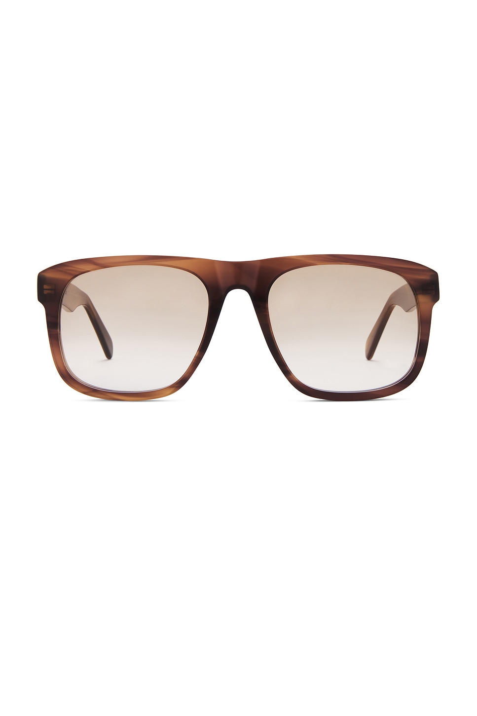 Shop Totême Navigators Sunglasses In Bark