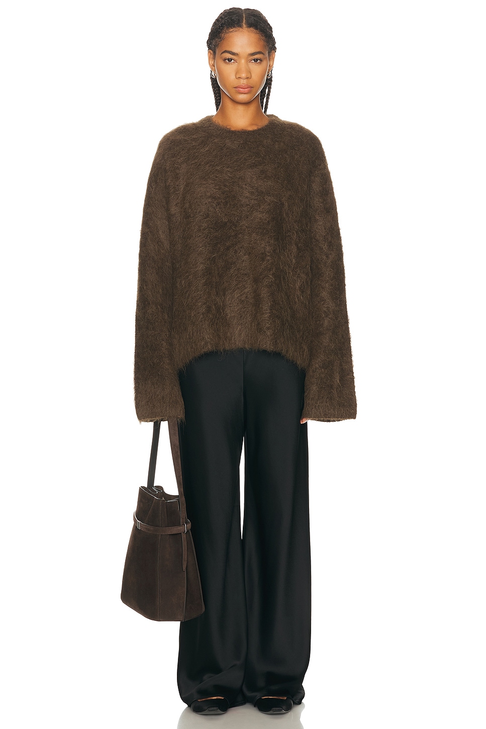 TOTEME Boxy Alpaca Knit Sweater