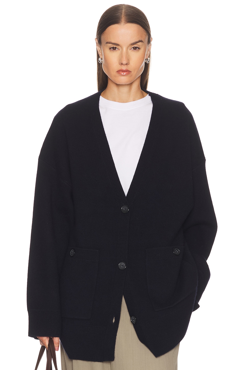 Totême Longline Cardigan In Blue