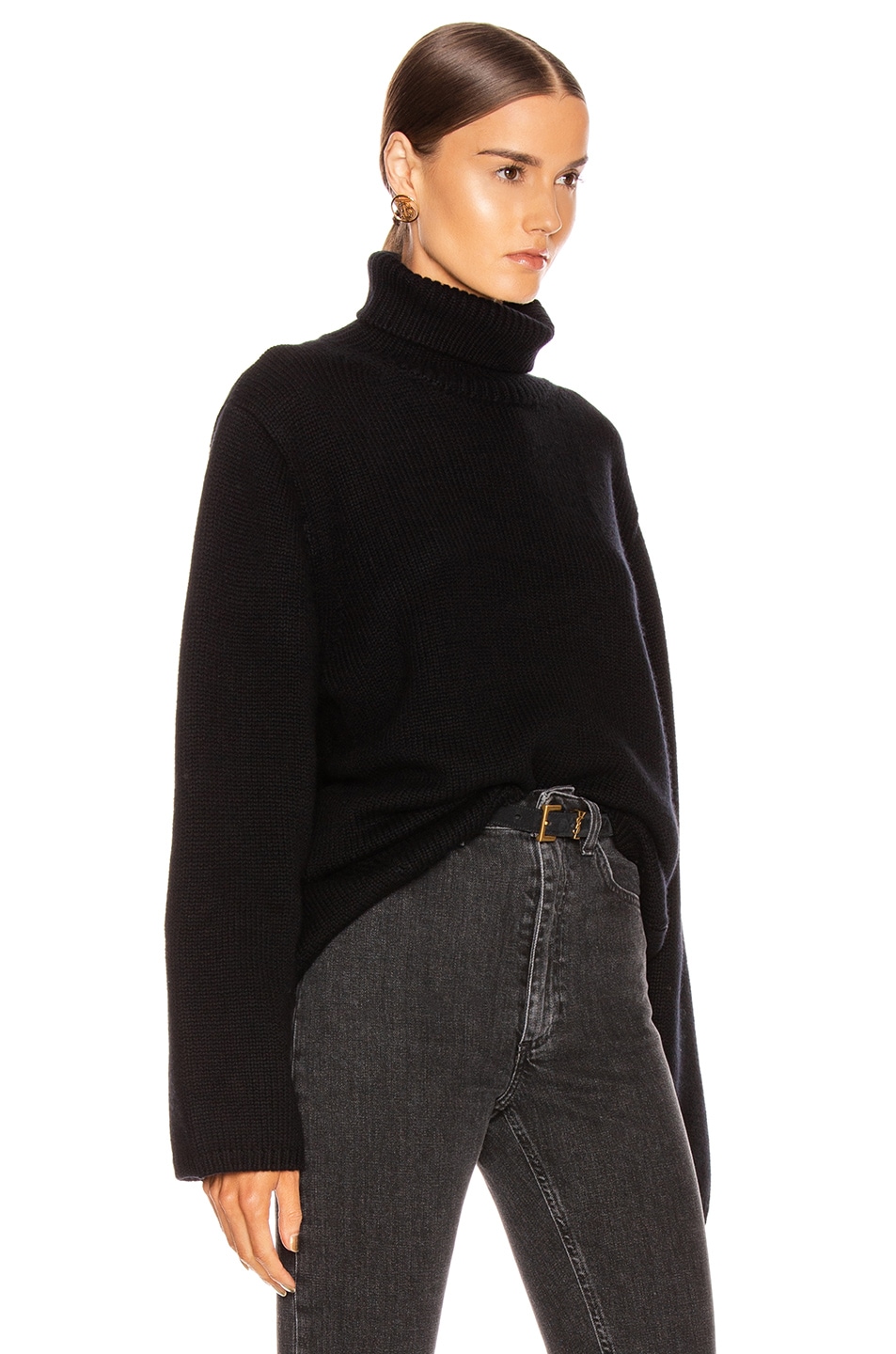 Toteme Cambridge Sweater in Black | FWRD