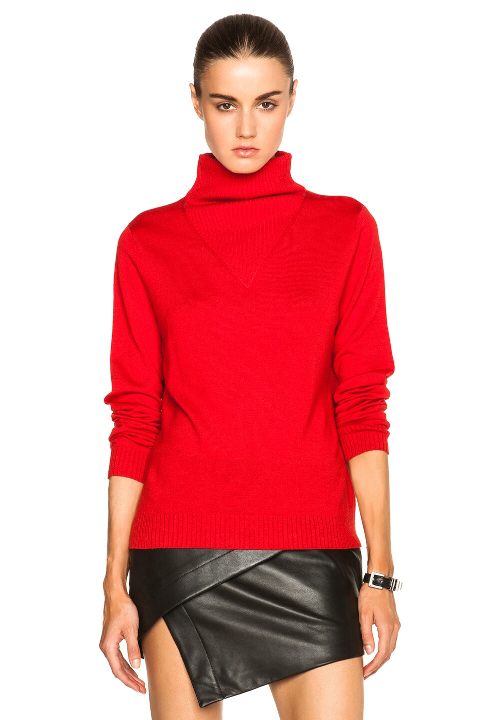 Image 1 of Toteme Ivrea Turtleneck Sweater in Red