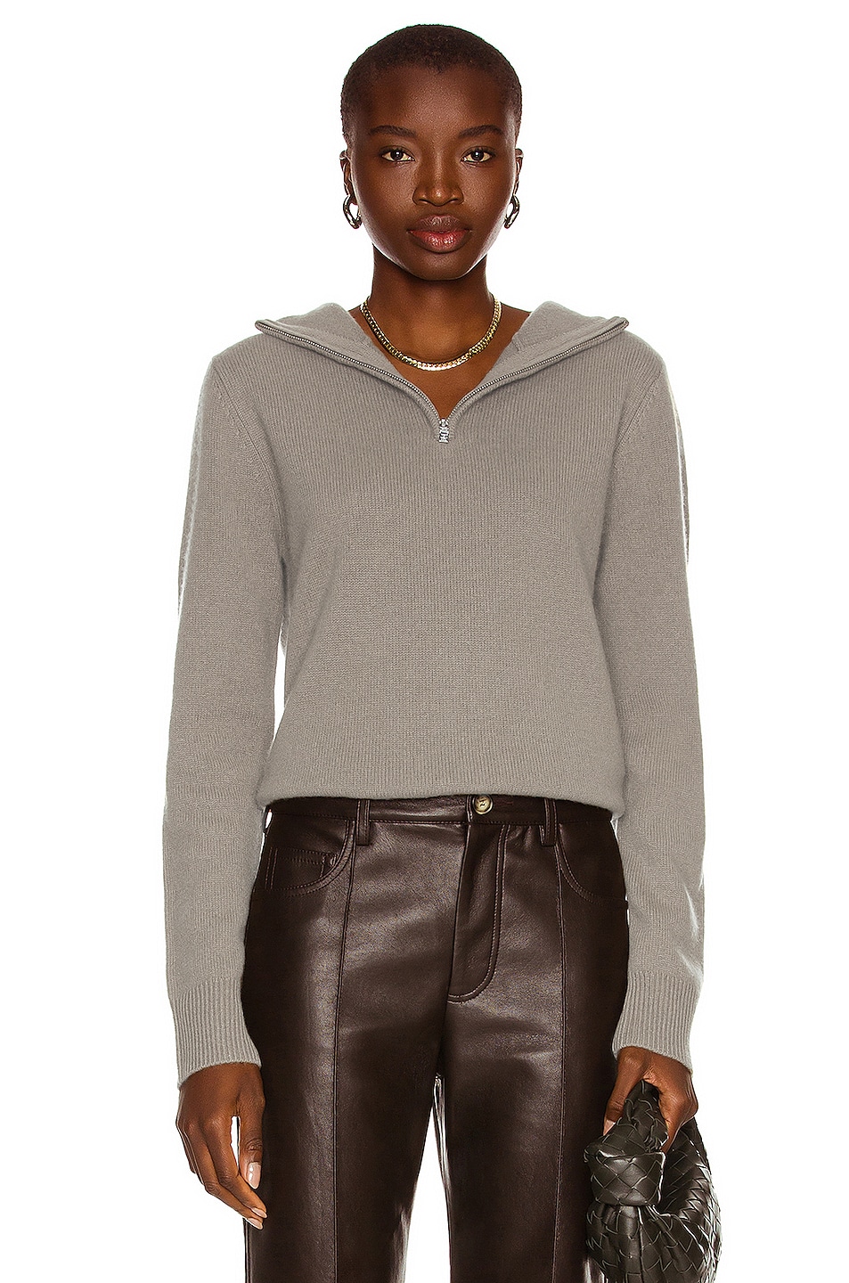 Image 1 of Toteme Cashmere Hoodie Sweater in Puddle