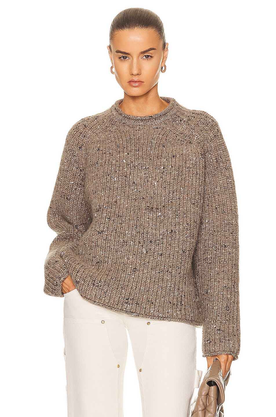 Image 1 of Toteme Country Sweater in Beige Melange