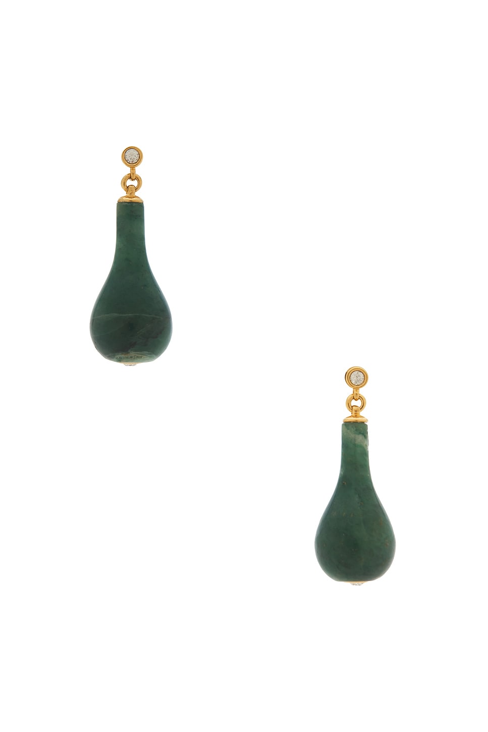 Totême Jade Drop Earrings In Orange