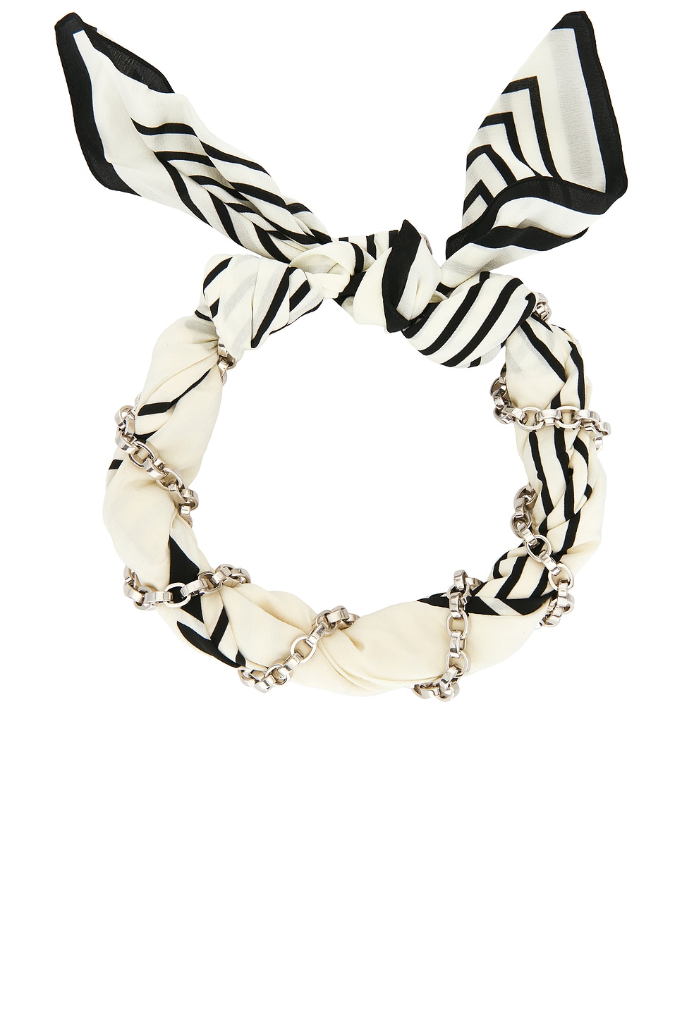 Silk Scarf Collar Necklace