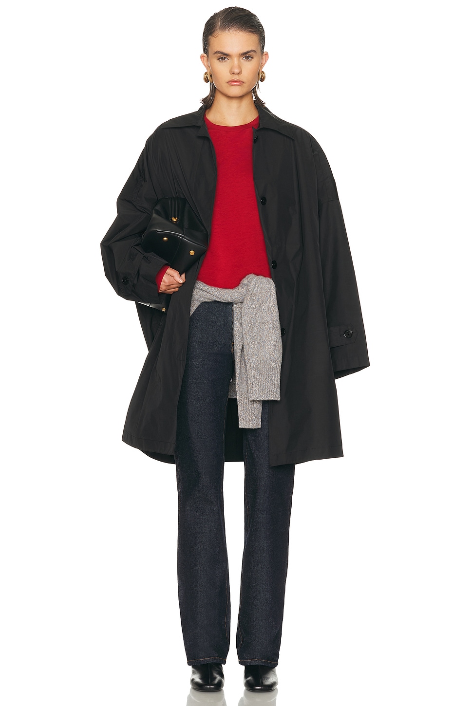 Image 1 of Toteme Car Coat in Black