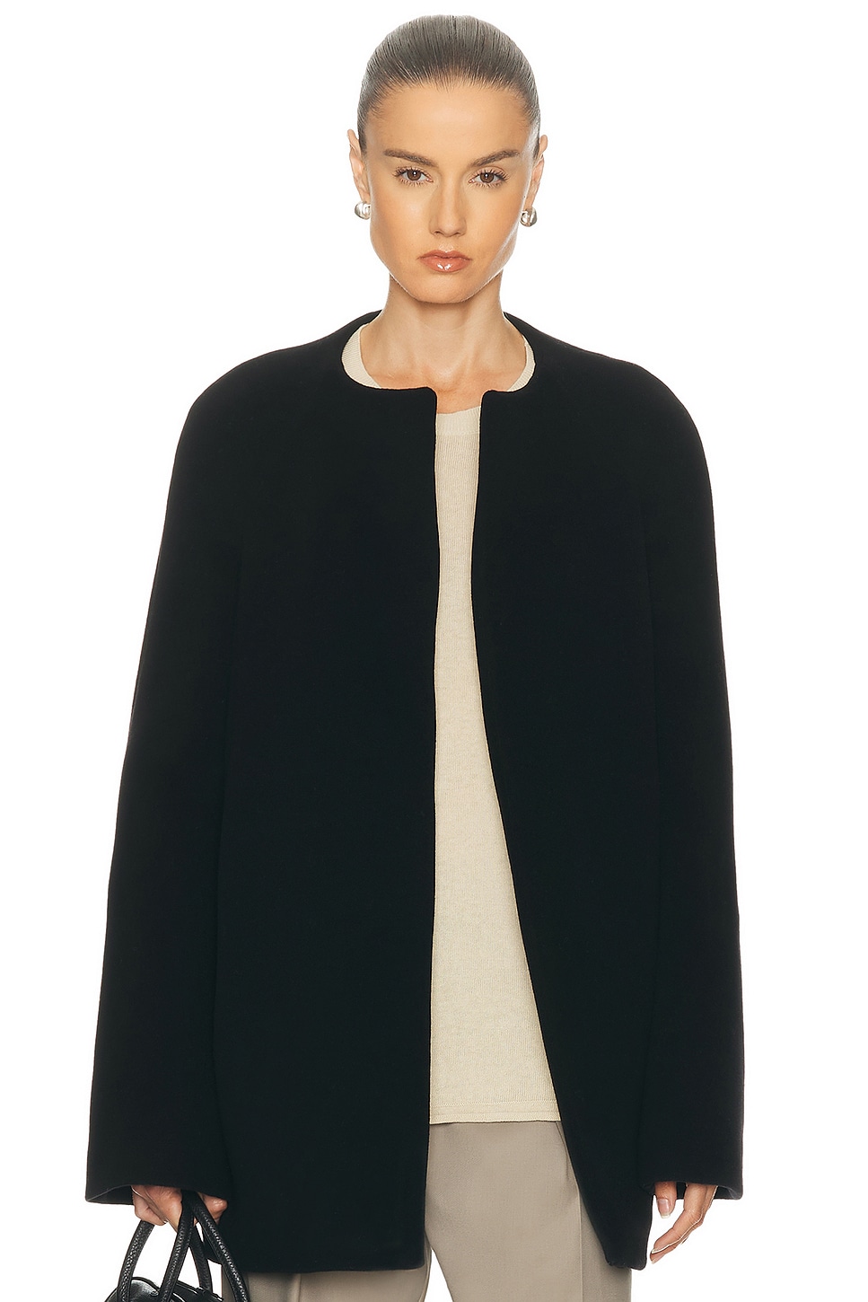 Totême Bell-sleeve Jacket In Black