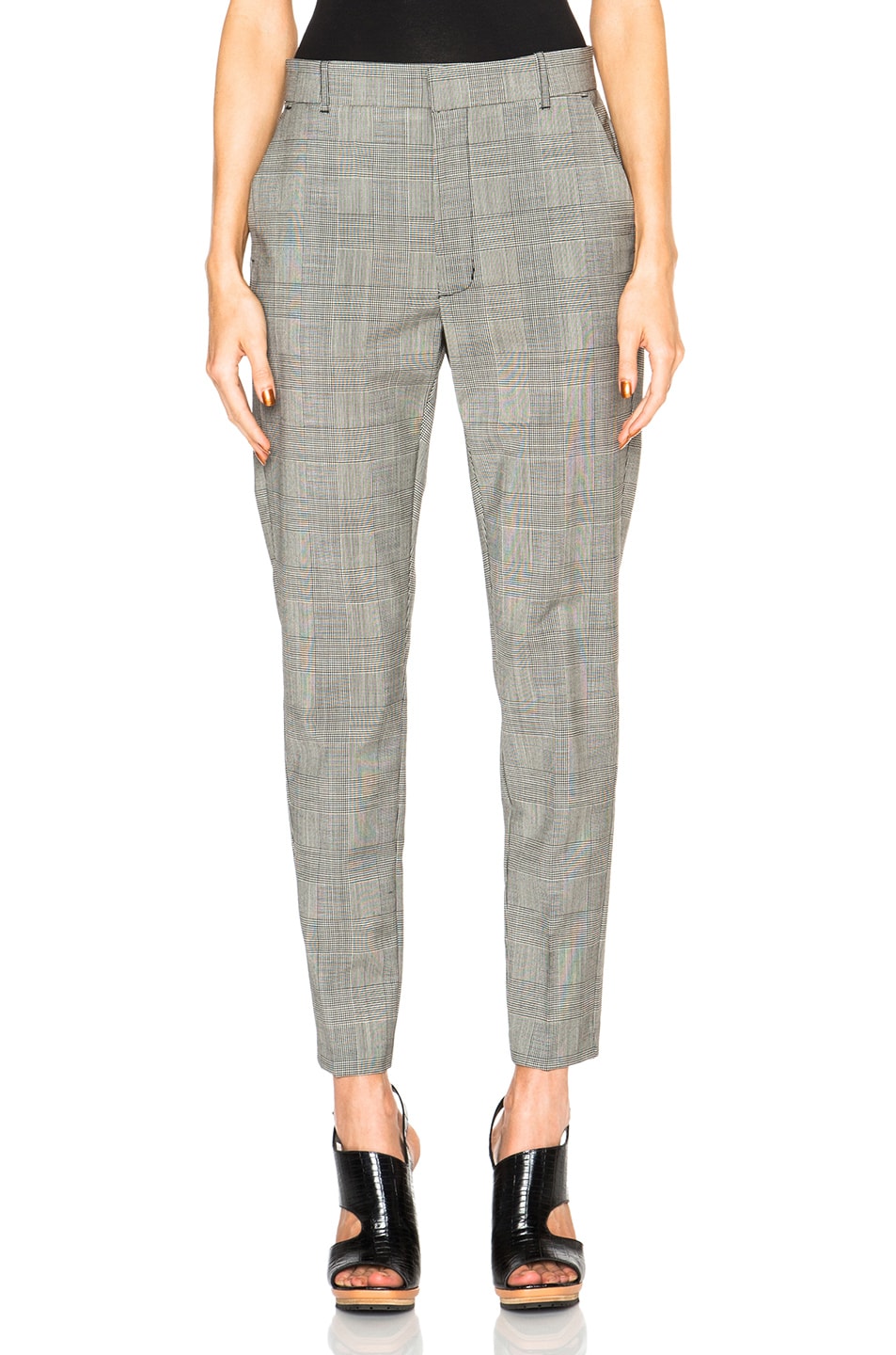 Image 1 of Toteme Le Chesne Trousers in Grey Check