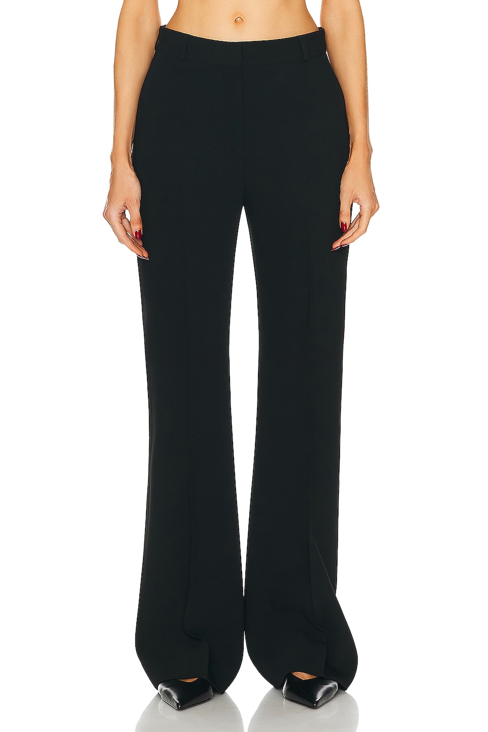 Image 1 of Toteme Flared Evening Trouser in Black
