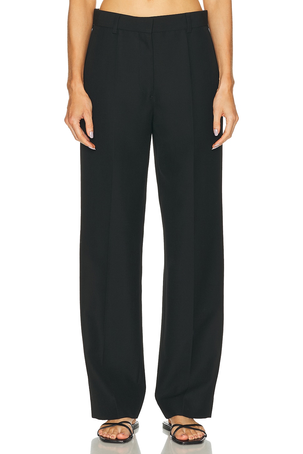 Straight Suit Trouser in Black