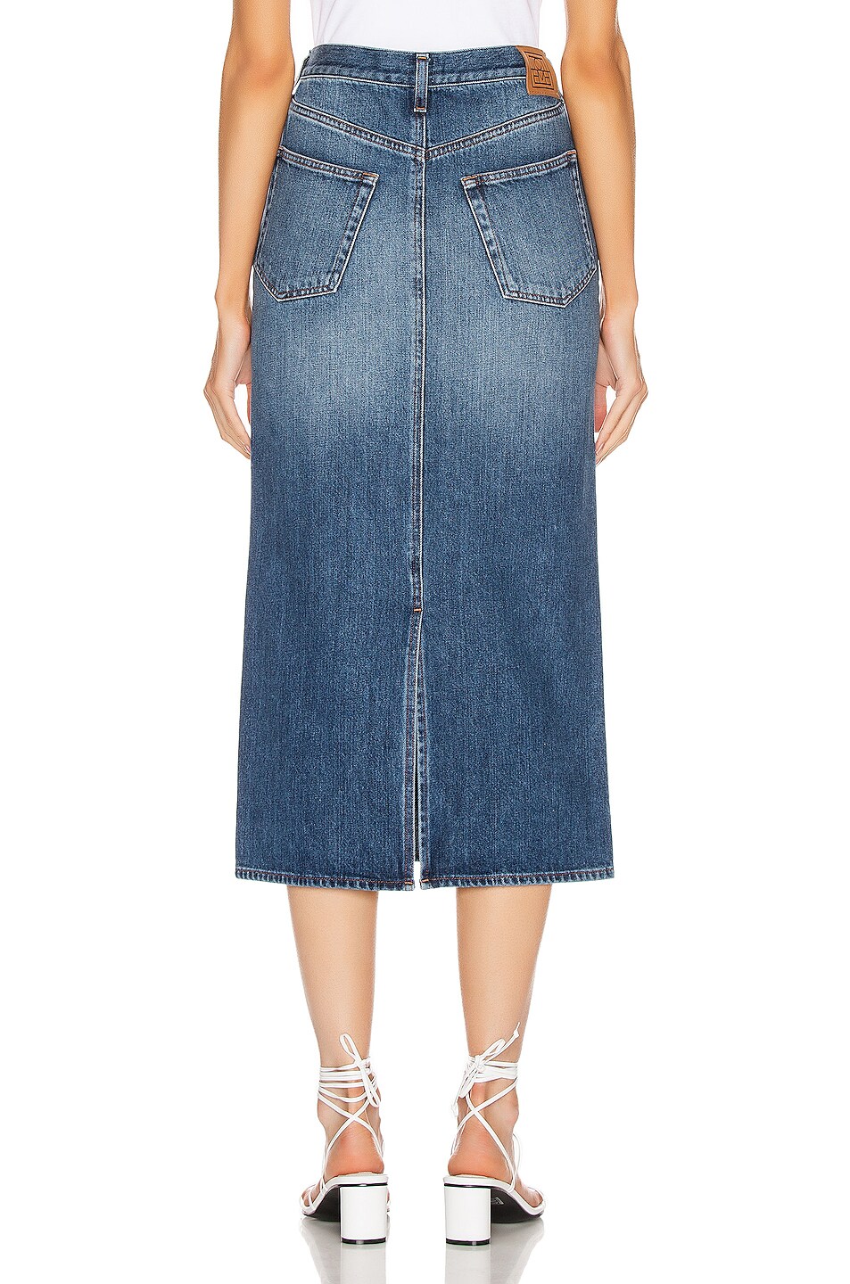 Toteme Bitti Skirt in Washed Blue | FWRD