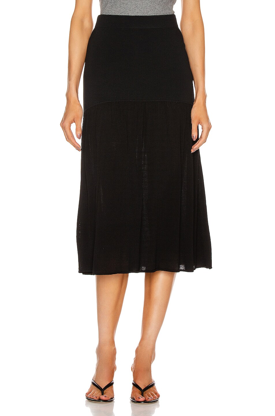 Image 1 of Toteme Montagu Skirt in Black