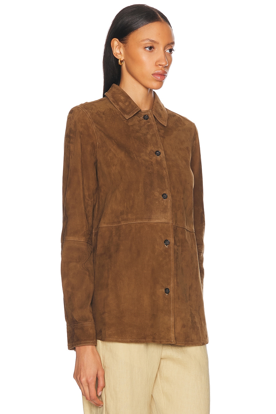 Totême Toteme Soft Suede Shirt Jacket