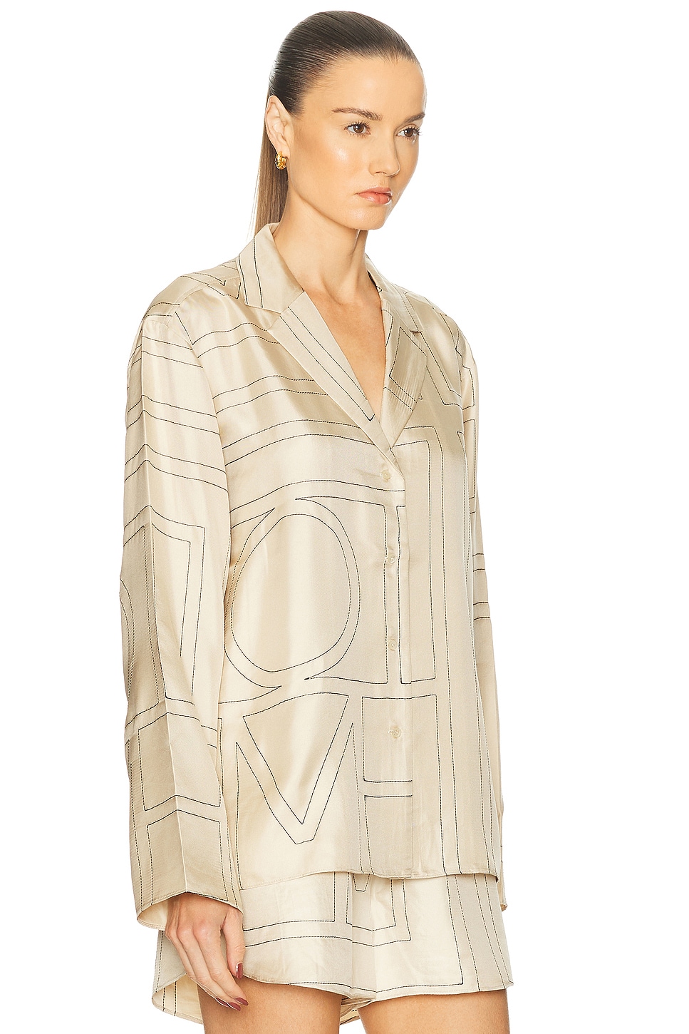 Totême Toteme Women Monogram Pyjama Shirt
