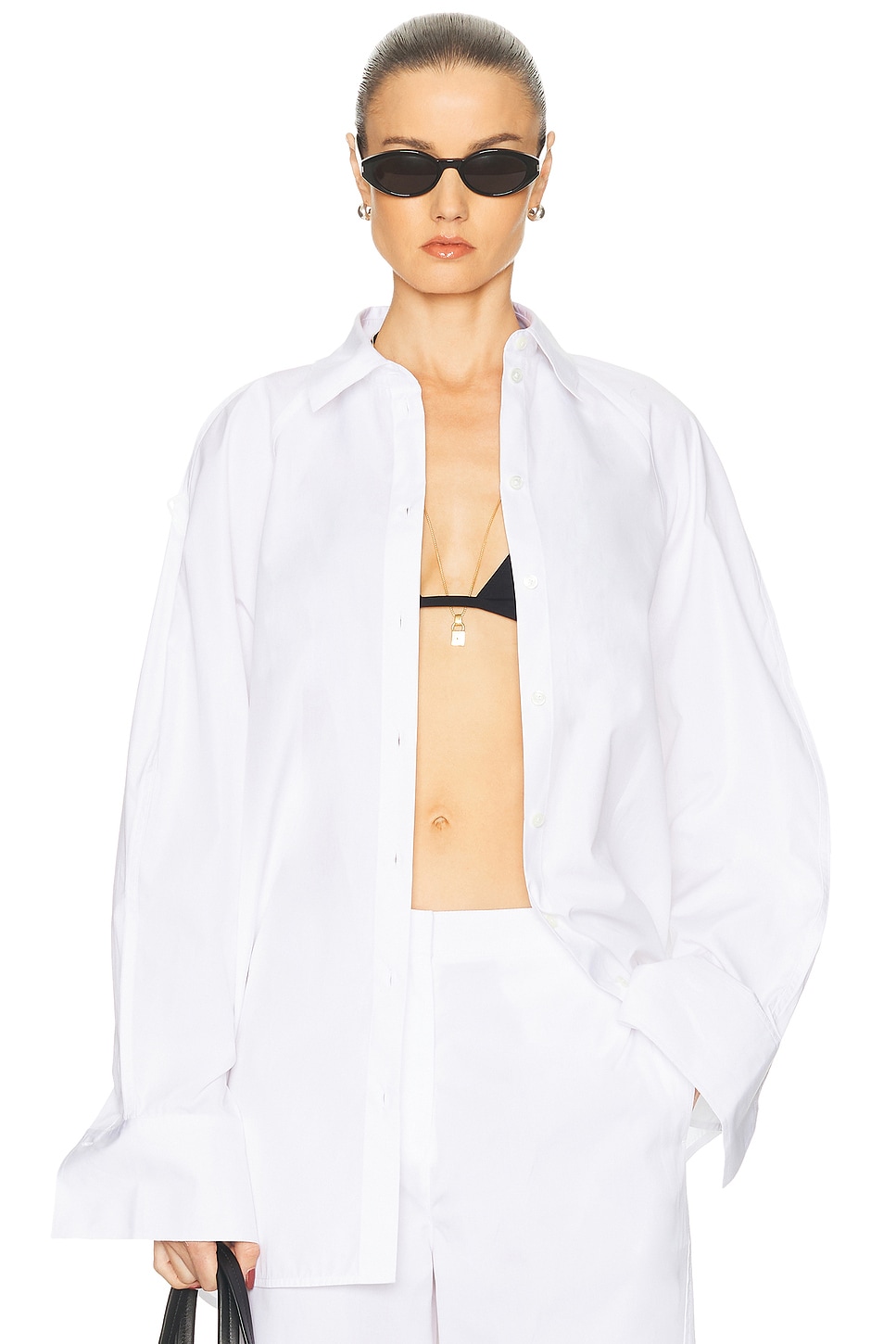 Toteme Raglan Shirt in White