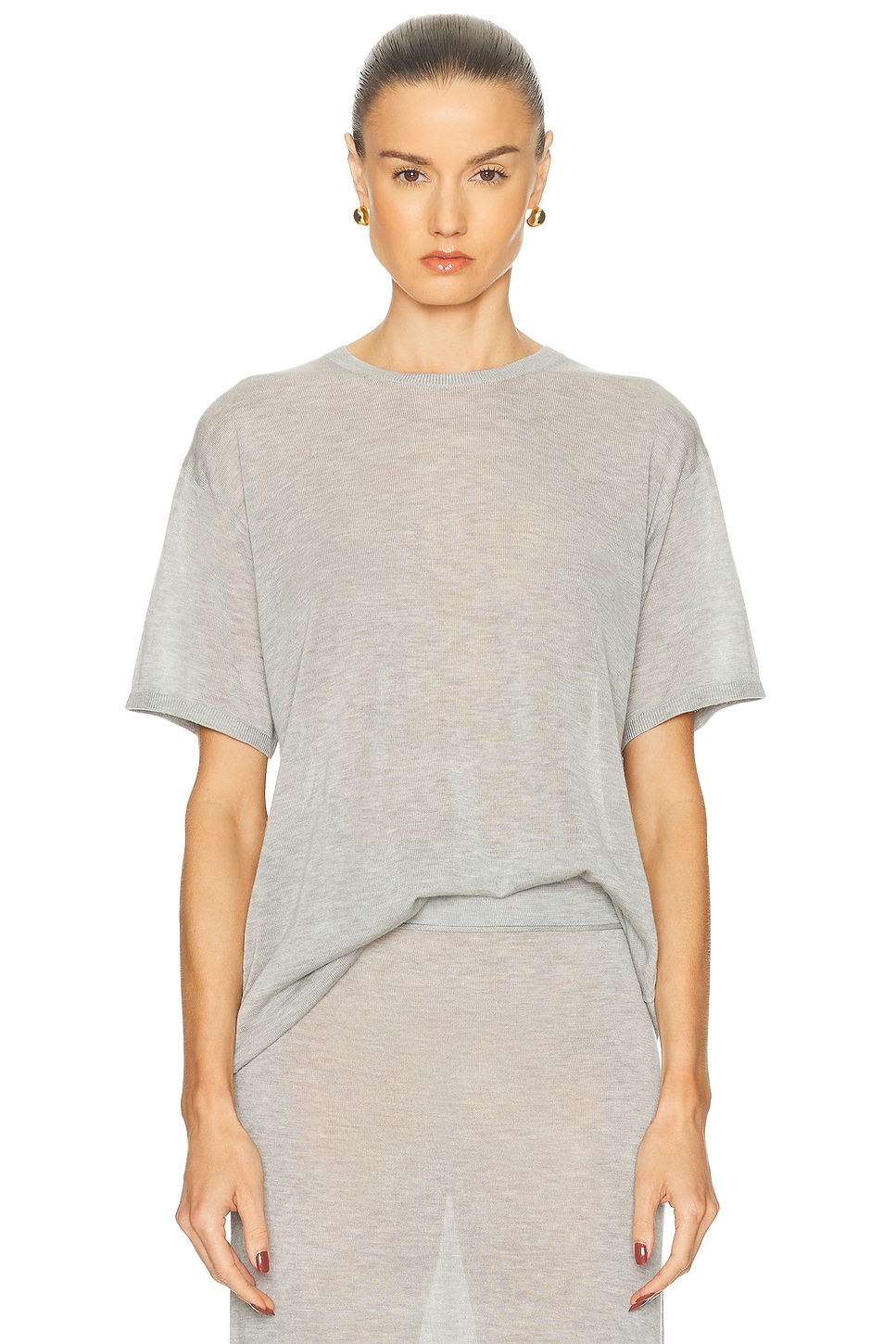 Knit Tee in Grey