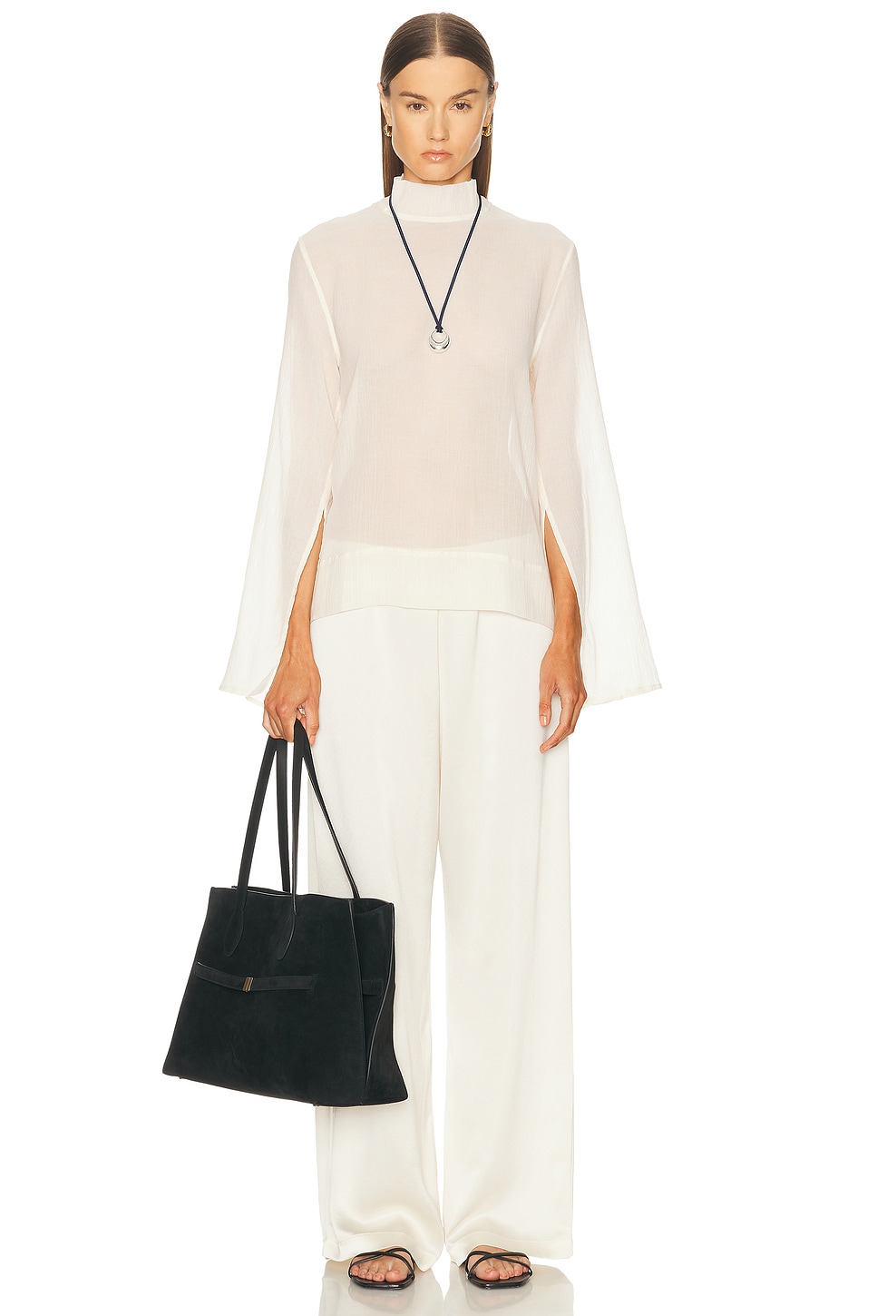Slit Sleeve Blouse