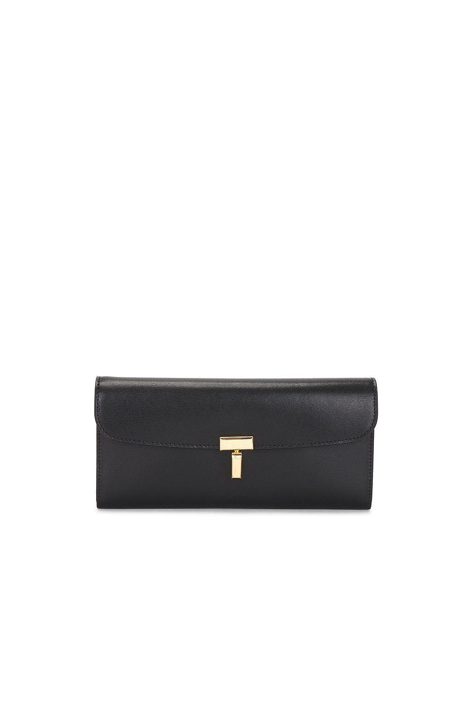 T-Lock Leather Wallet in Black