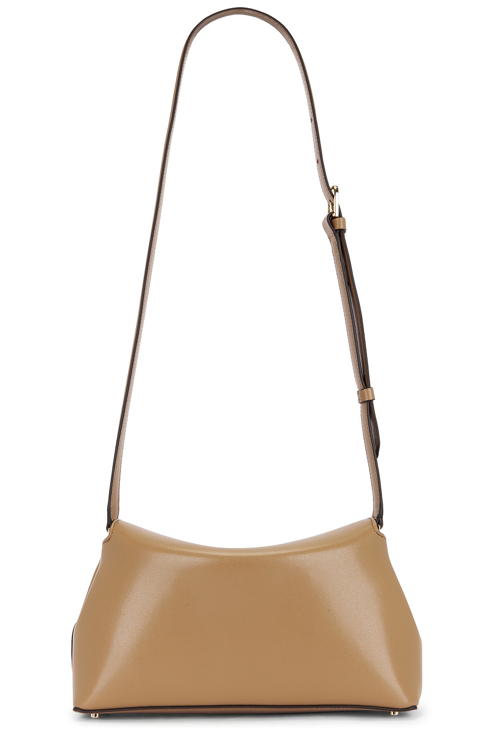 Totême T-lock Leather Clutch In Brown