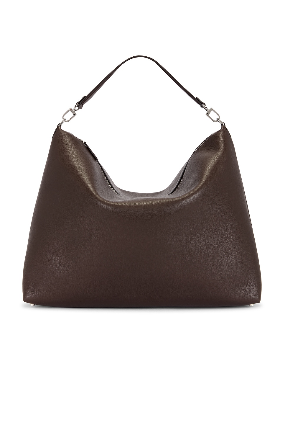 Totême Bevel Grained Leather Tote Bag In Black