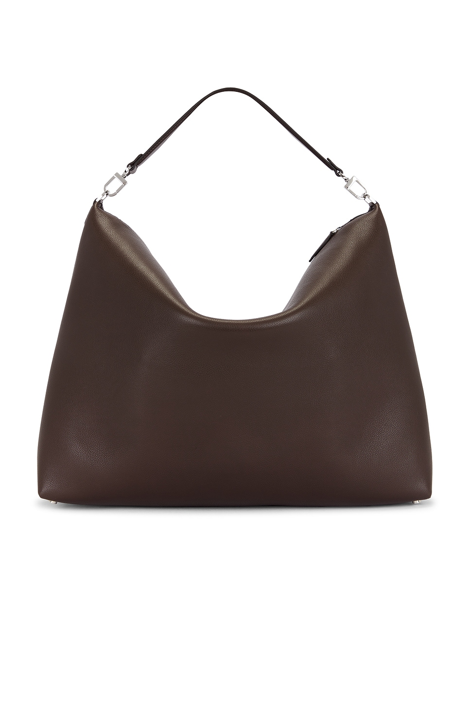 Totême Bevel Grained Leather Tote Bag In Black