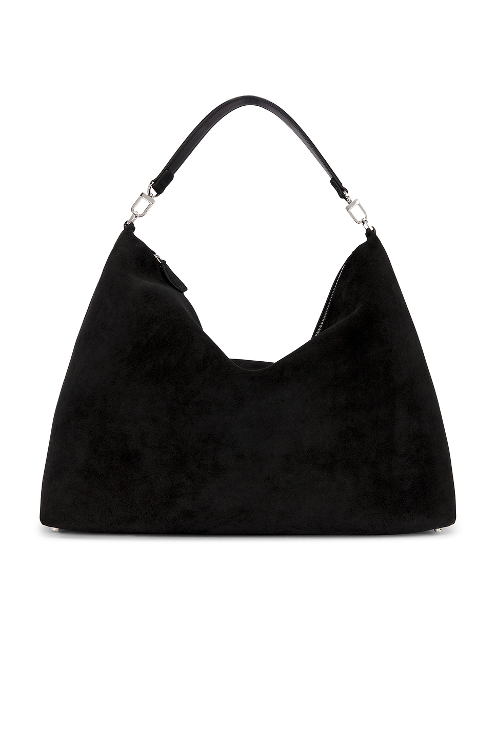 Totême Suede Scoop Tote Bag In Black