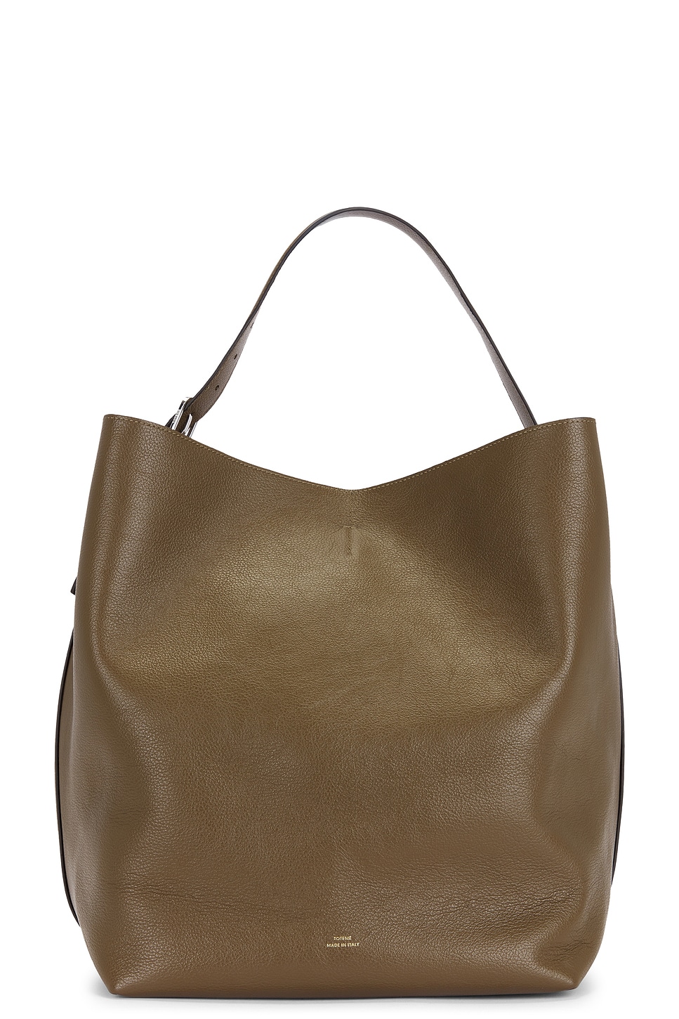 Toteme Belted Grained Leather Tote Bag
