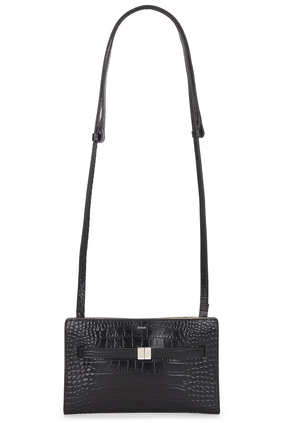 Toteme Belted Croco Embossed Crossbody Bag
