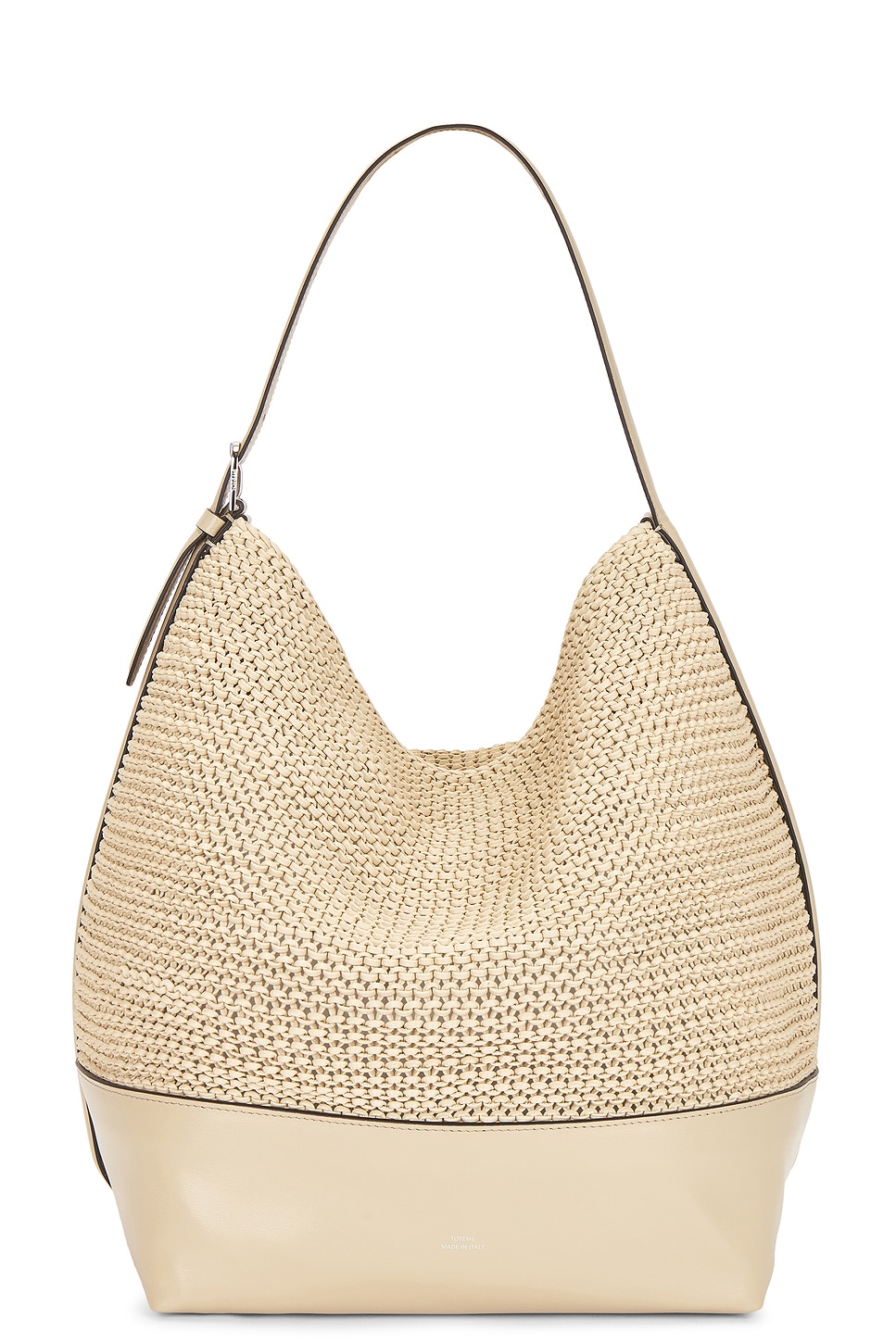 Toteme Belted Woven Leather Tote Bag
