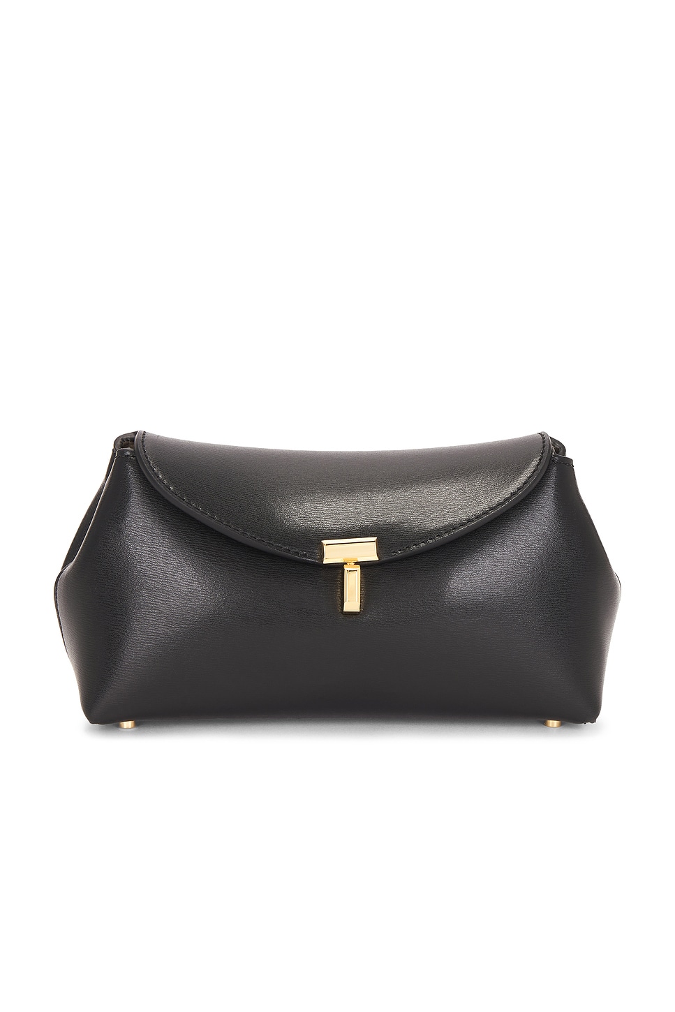 Toteme Mini T-Lock Leather Clutch