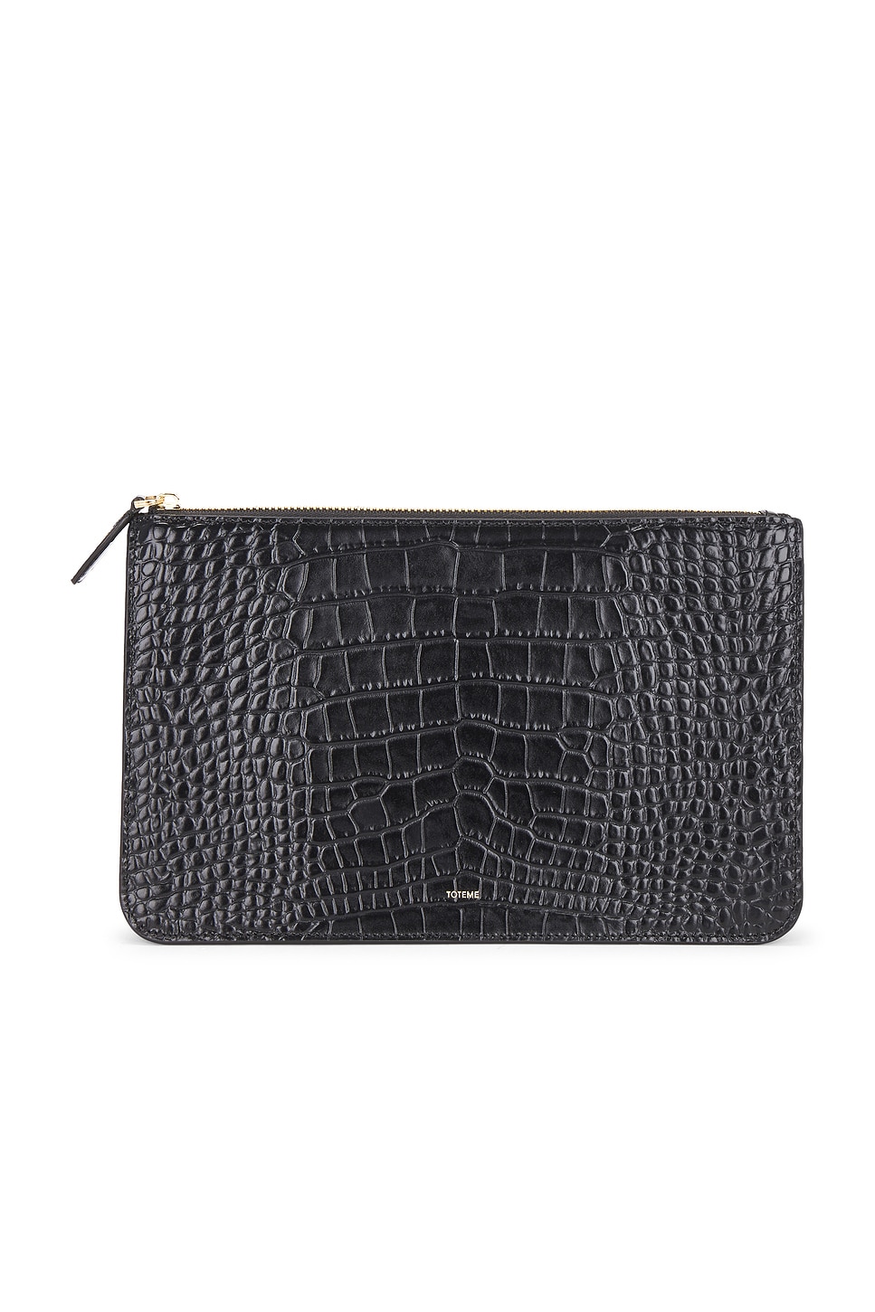 Toteme Threefold Croco Embossed Clutch