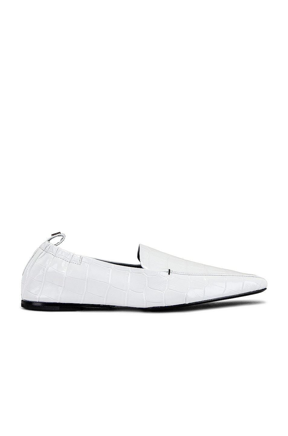 Image 1 of Toteme The Travel Loafer in White Croc