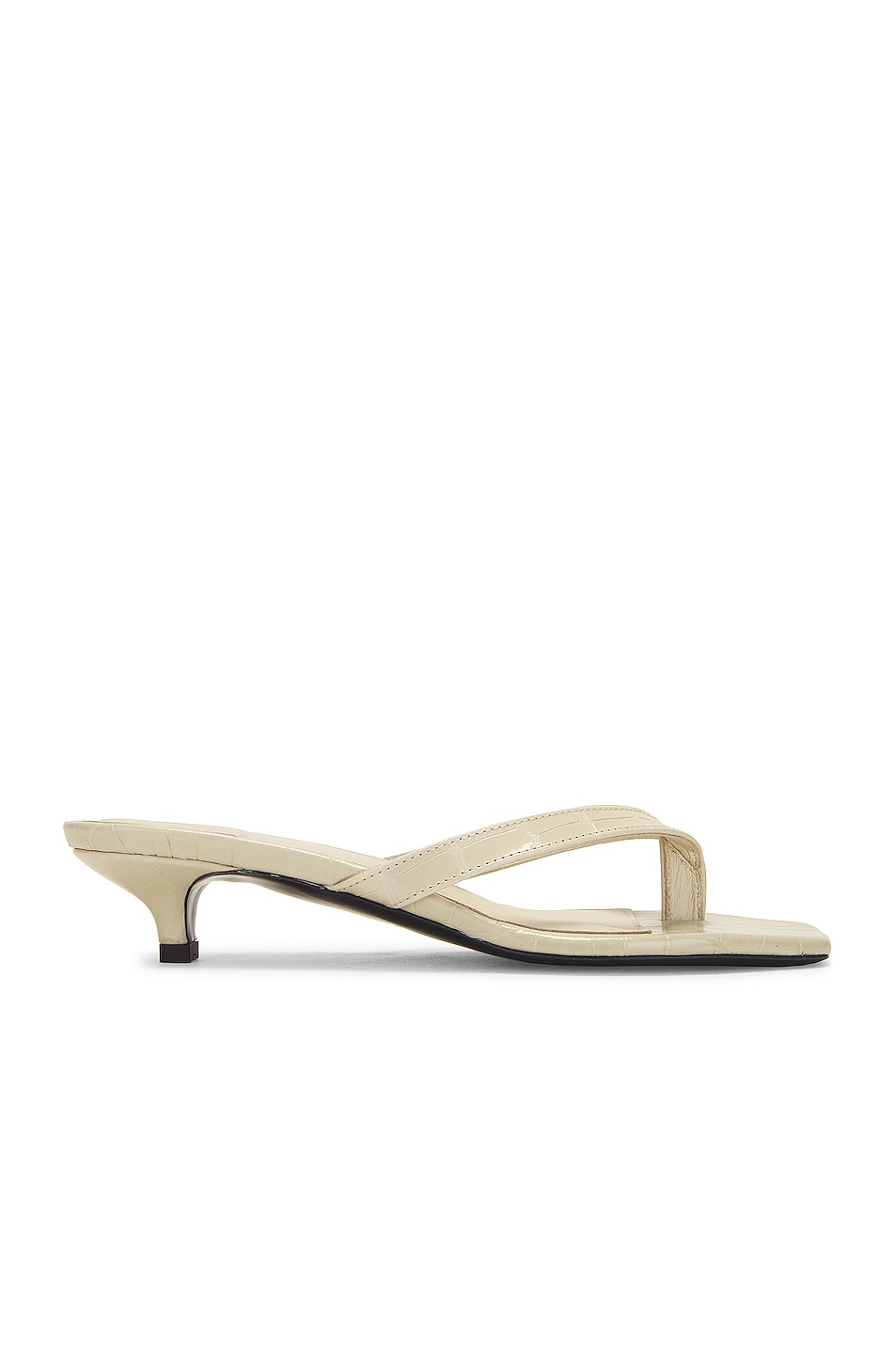 Image 1 of Toteme The Flip-Flop Heel in Sand Croco