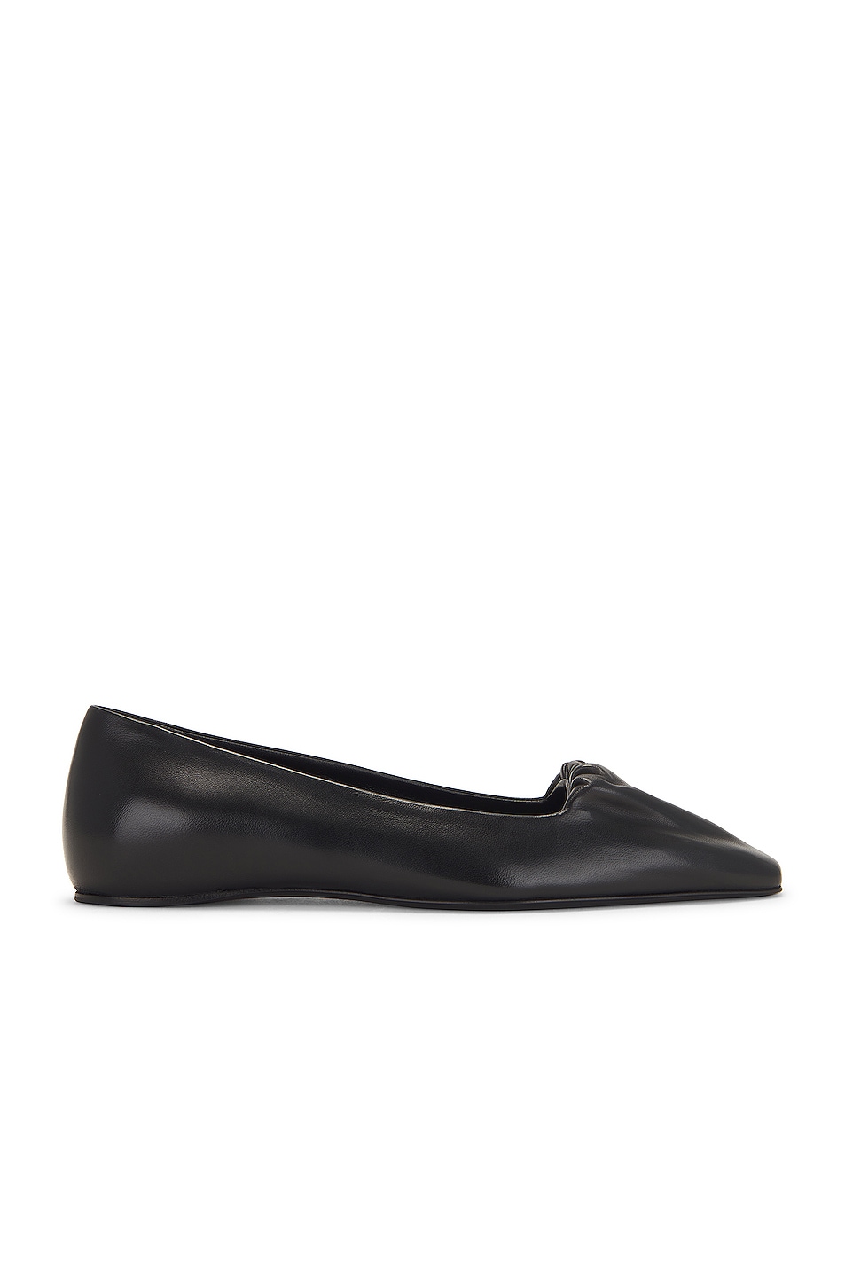Image 1 of Toteme The Gathered Ballerina Flat in Black
