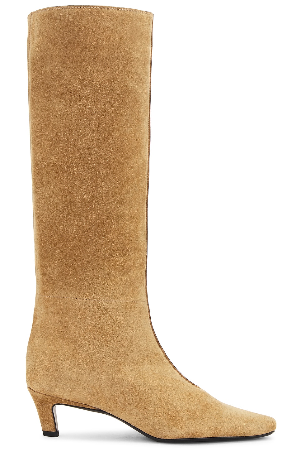 Shop Totême Wide Shaft Boots In Caramel