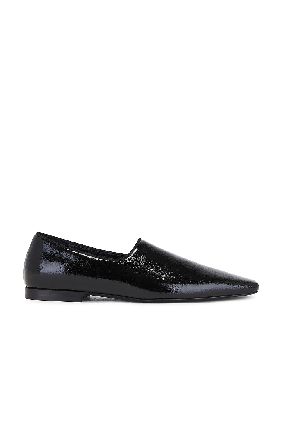 Shop Totême Piped Loafer In Black