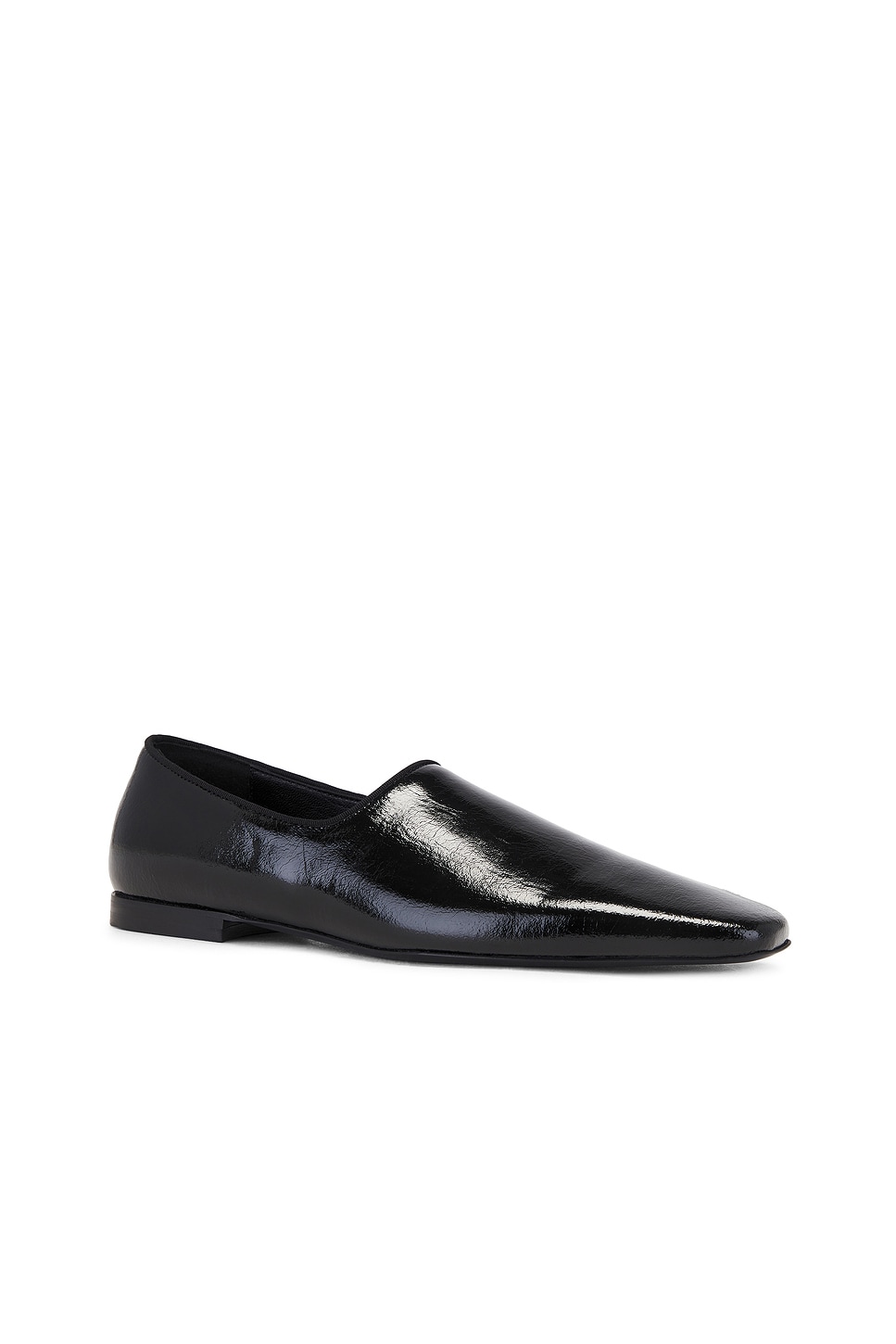 Shop Totême Piped Loafer In Black