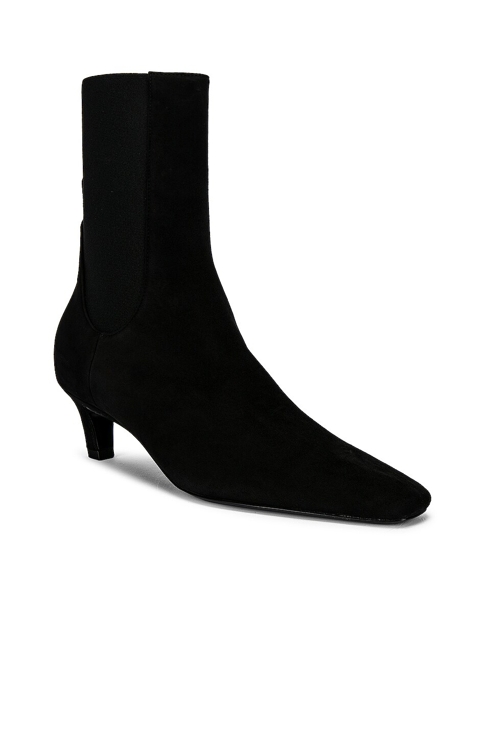 Toteme The Mid Heel Boot in Black | FWRD