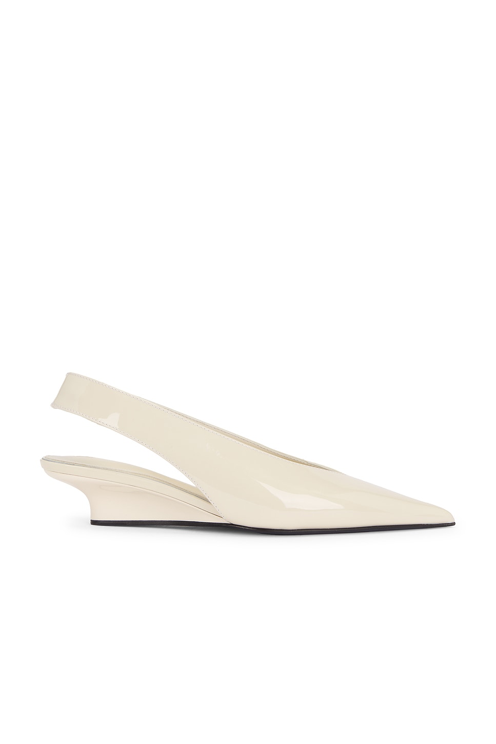 Wedge Heel Slingback in Cream