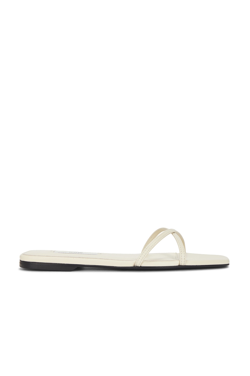 Image 1 of Toteme Leather Crossover Slide in Off White